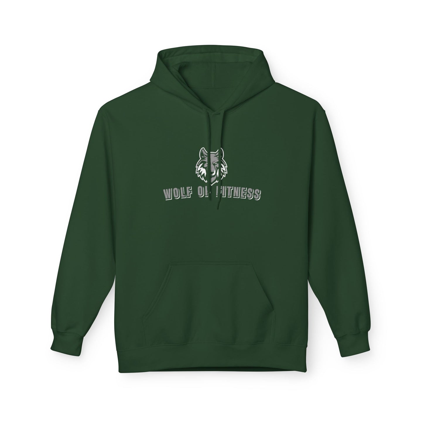 Wolf of Fitness Unisex Midweight Soft style Fleece Hoodie - Perfect for Active Lifestyles