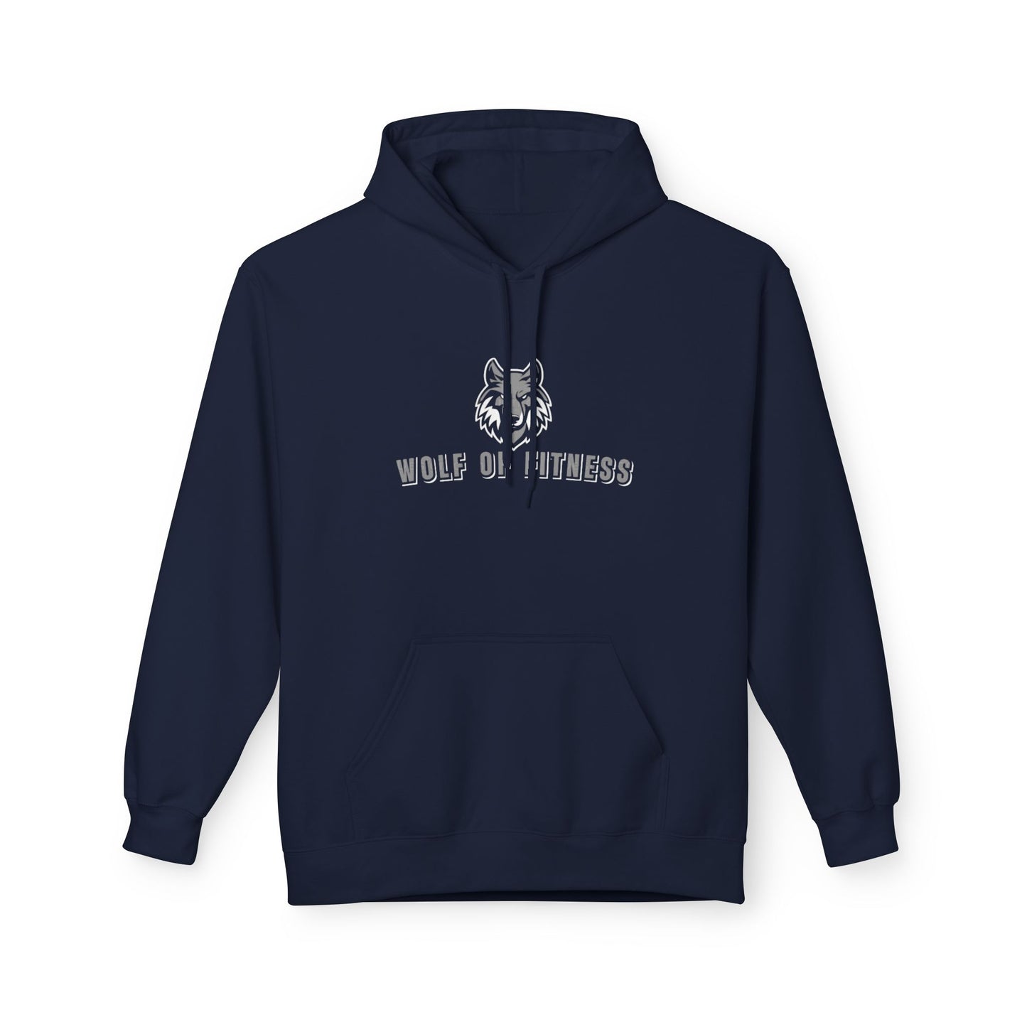 Wolf of Fitness Unisex Midweight Soft style Fleece Hoodie - Perfect for Active Lifestyles