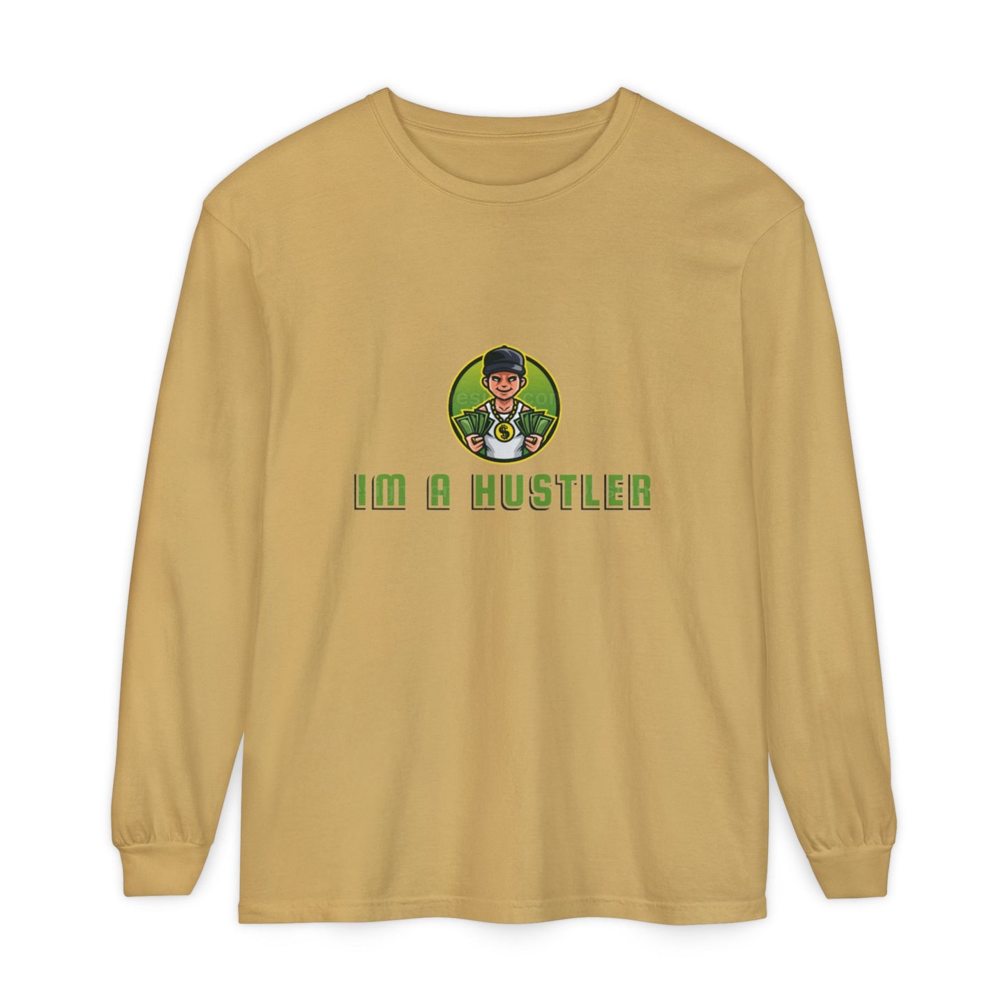 I'm a Hustler Long Sleeve T-Shirt - Casual Streetwear for Ambitious Go-Getters