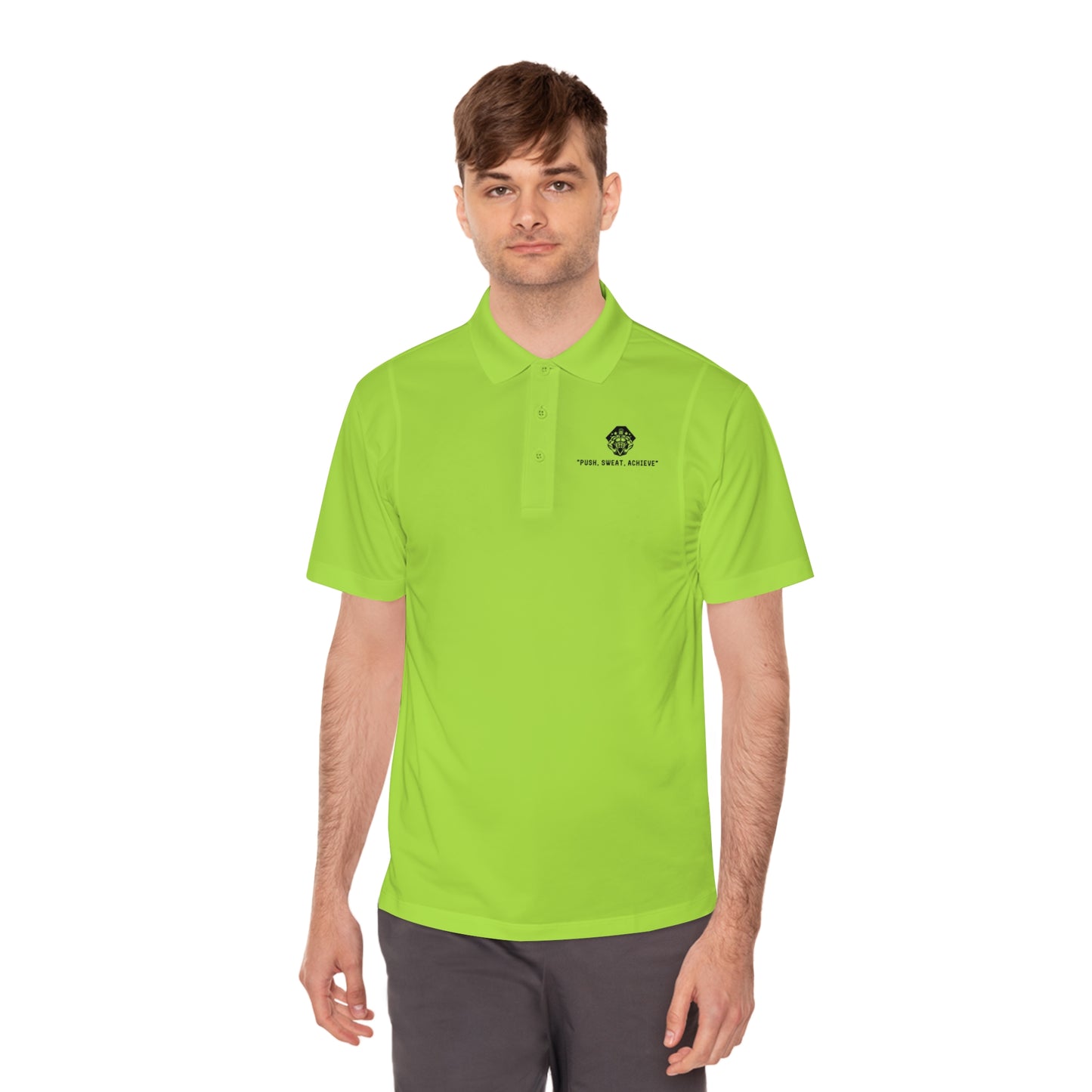 Push, Sweat, and Achieve Polo Shirts