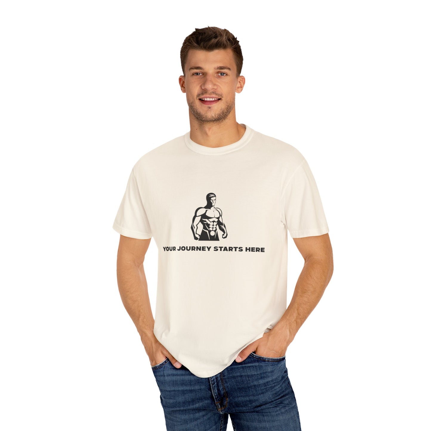 'Your Journey Starts Here 'Motivational Fitness T-Shirts