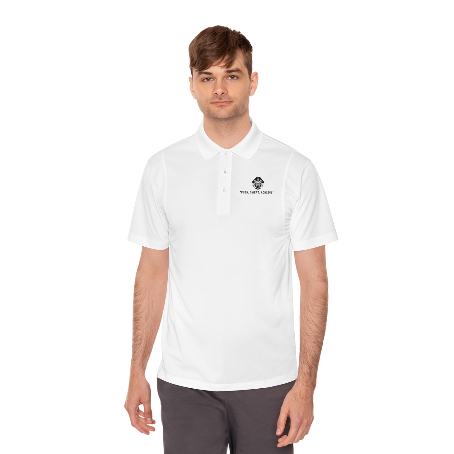 Push, Sweat, and Achieve Polo Shirts