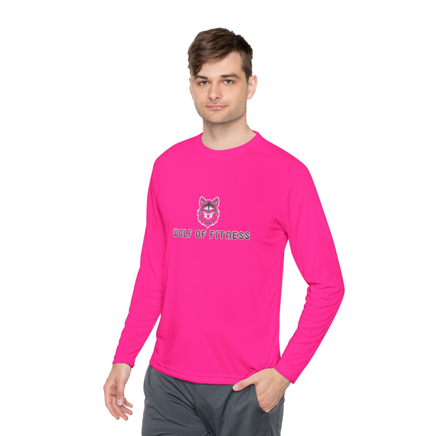 Wolf of Fitness Unisex Long Sleeve Tee - Lightweight Workout Shirt