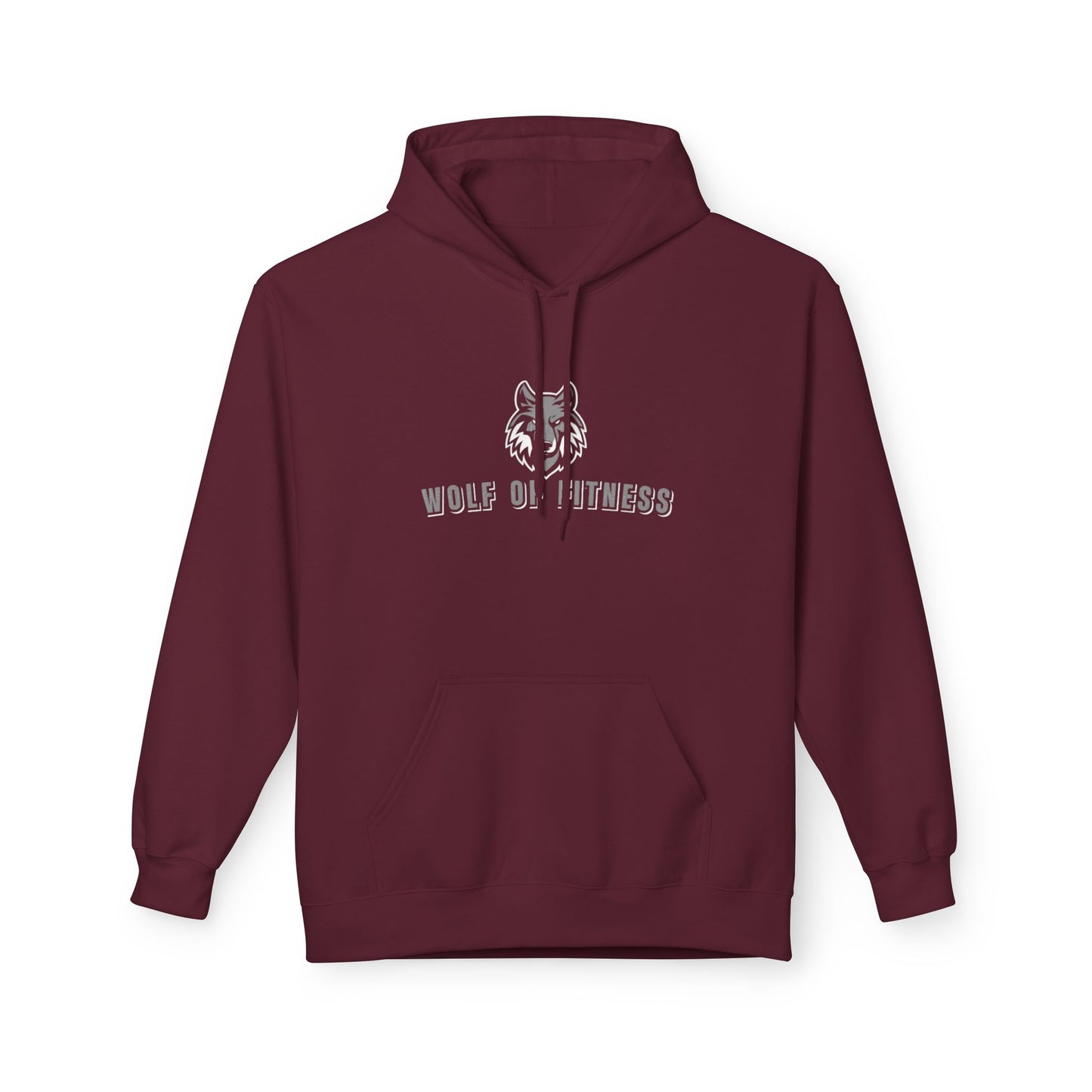 Wolf of Fitness Unisex Midweight Soft style Fleece Hoodie - Perfect for Active Lifestyles