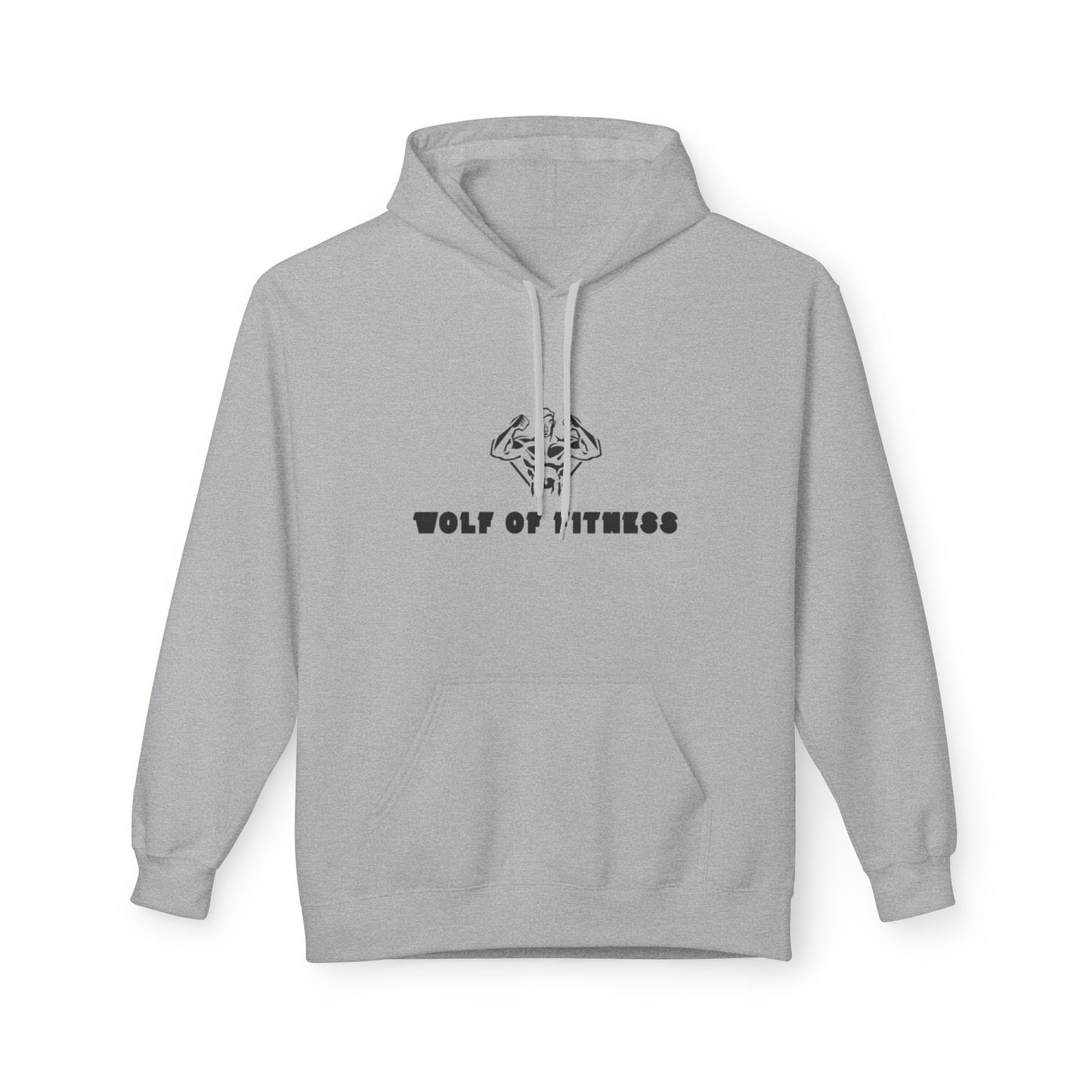 Wolf of Fitness Unisex Fleece Hoodies - Motivational Workout Apparel