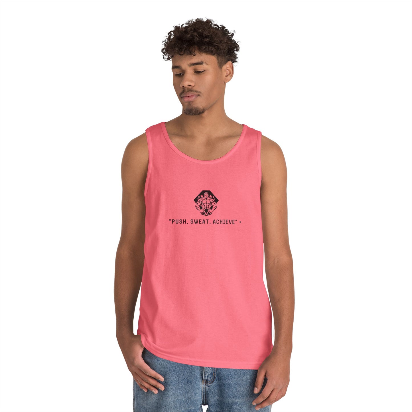 "Push, Sweat, Achieve" Tank Tops