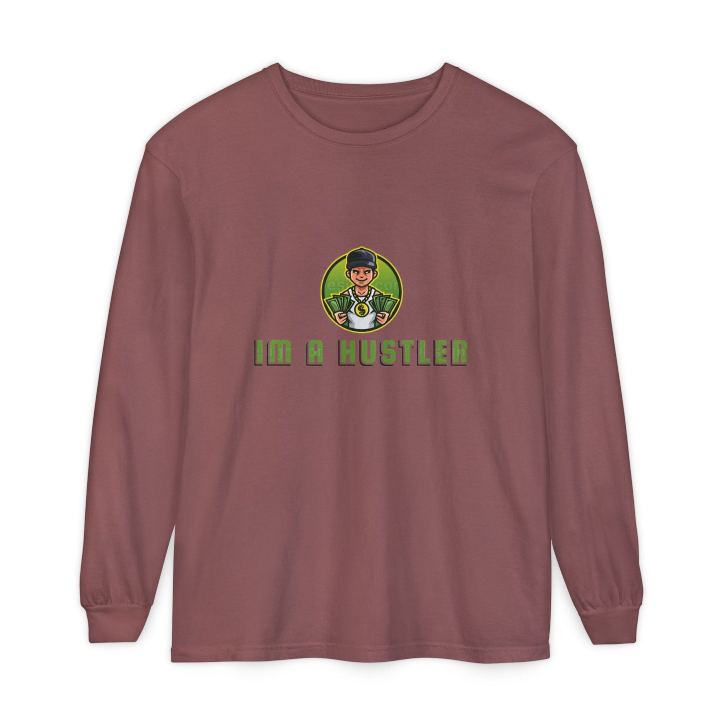 I'm a Hustler Long Sleeve T-Shirt - Casual Streetwear for Ambitious Go-Getters