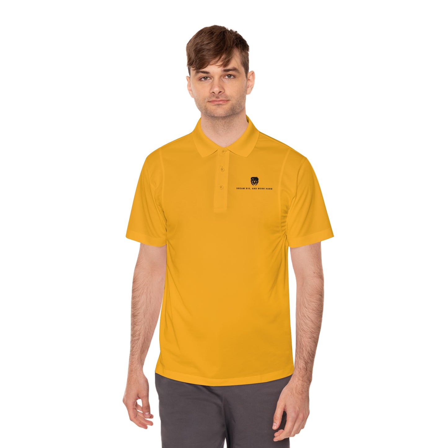 Dream Big Work Hard Sport Polo Shirts