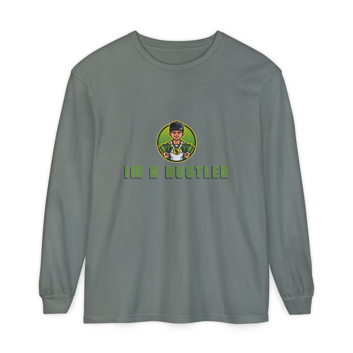 I'm a Hustler Long Sleeve T-Shirt - Casual Streetwear for Ambitious Go-Getters