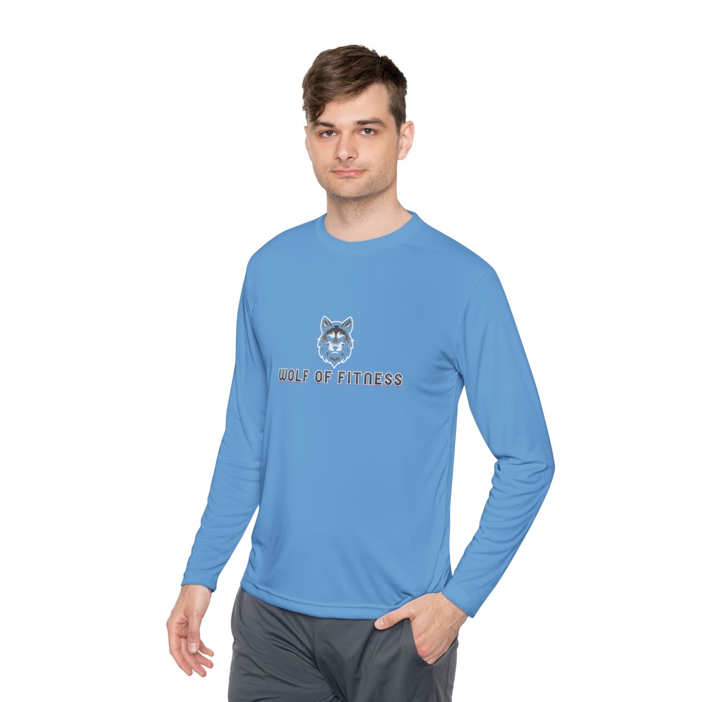 Wolf of Fitness Unisex Long Sleeve Tee - Lightweight Workout Shirt