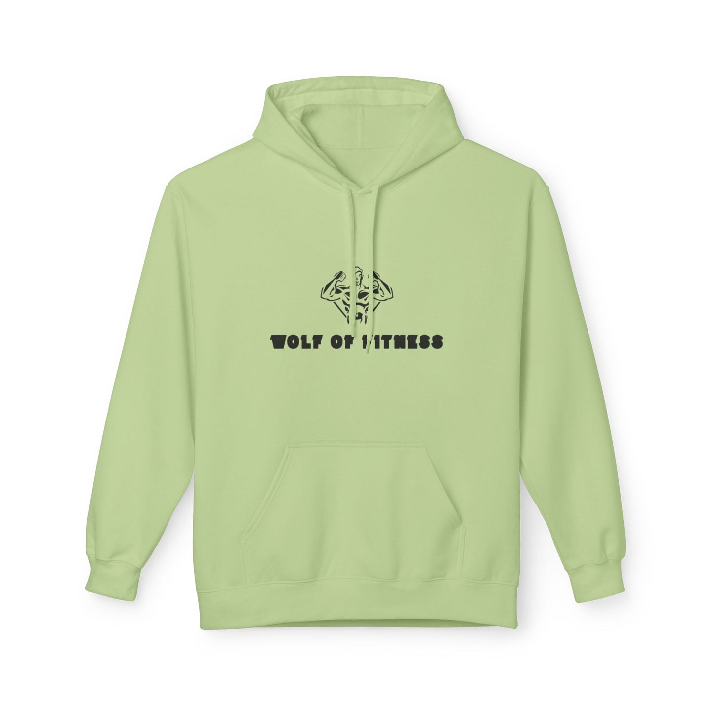 Wolf of Fitness Unisex Fleece Hoodies - Motivational Workout Apparel