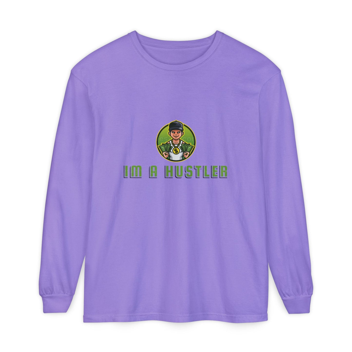 I'm a Hustler Long Sleeve T-Shirt - Casual Streetwear for Ambitious Go-Getters