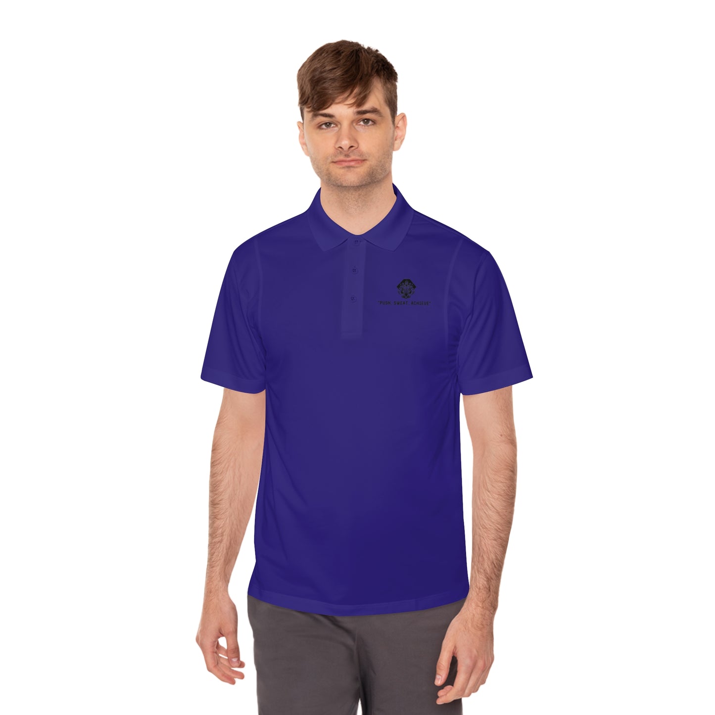 Push, Sweat, and Achieve Polo Shirts