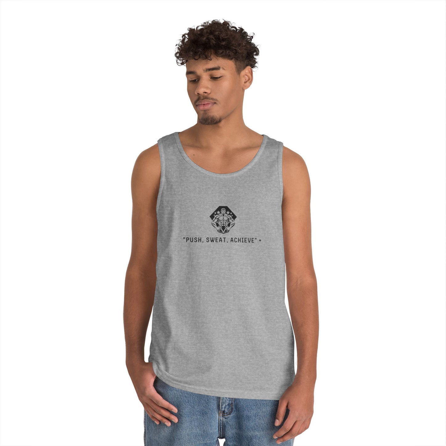 "Push, Sweat, Achieve" Tank Tops