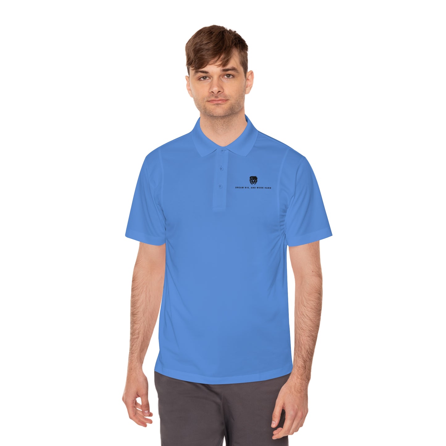 Dream Big Work Hard Sport Polo Shirts