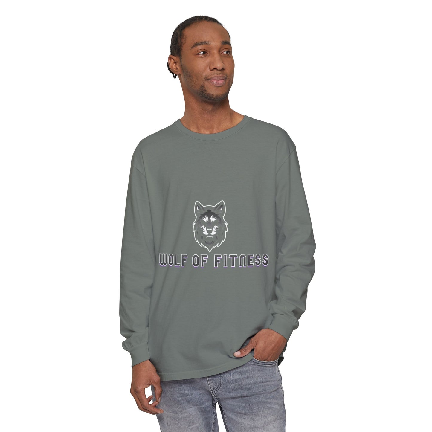 Wolf of Fitness Long Sleeve T-Shirts