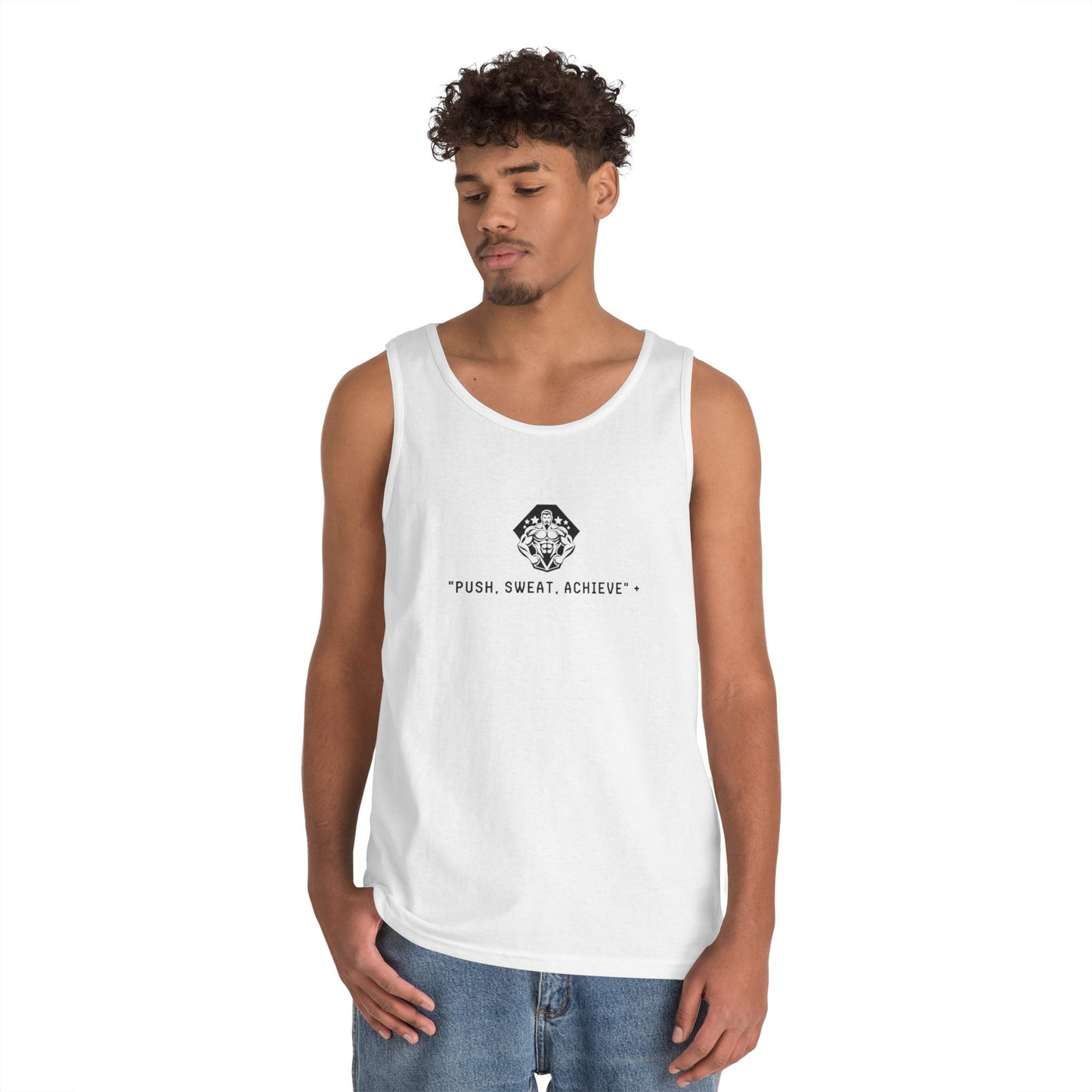 "Push, Sweat, Achieve" Tank Tops