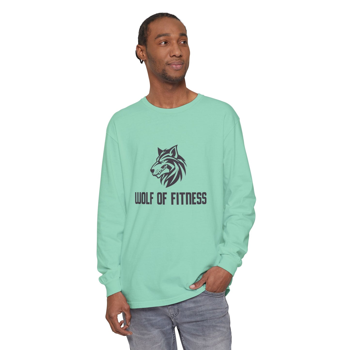 Wolf of Fitness Long Sleeve T-Shirts