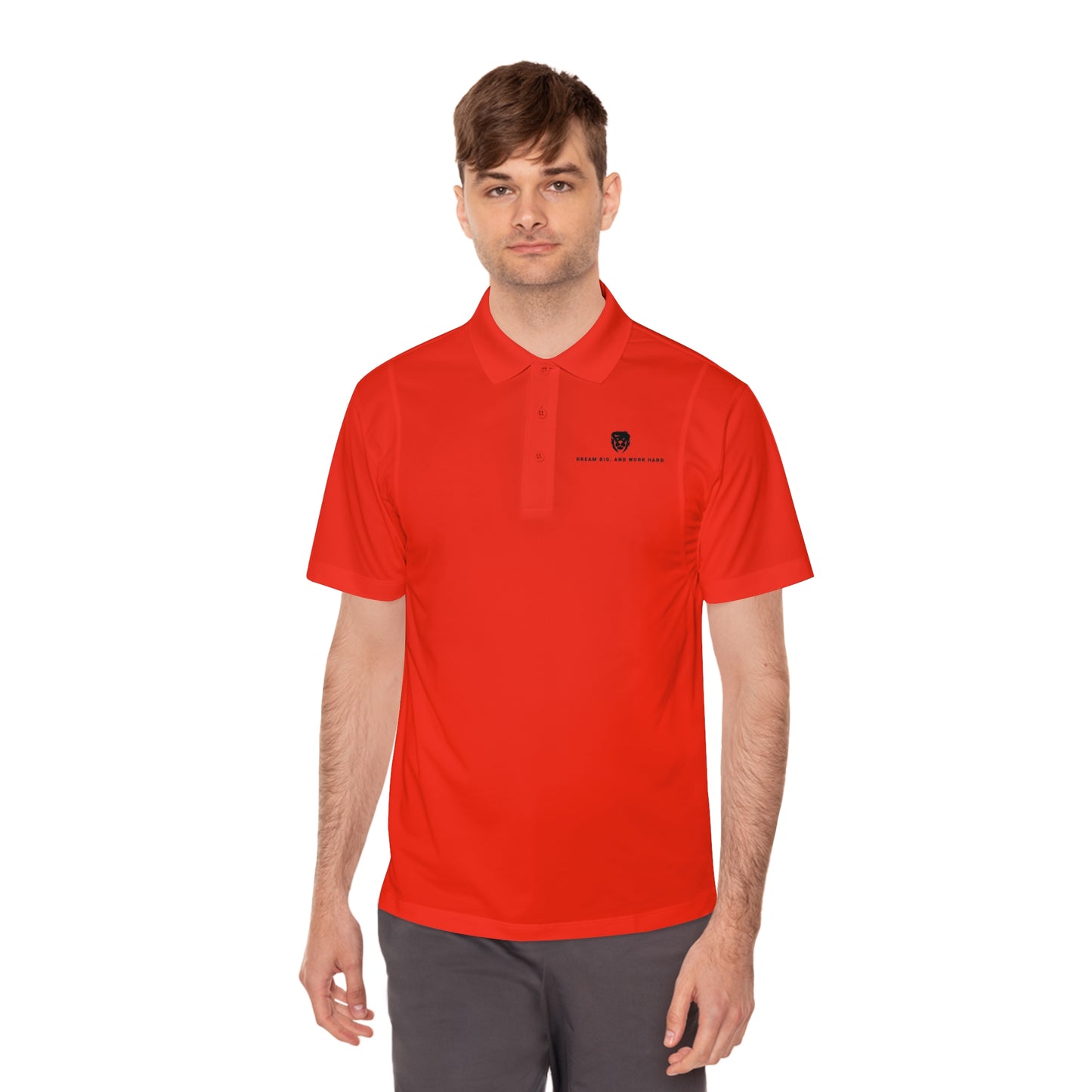 Dream Big Work Hard Sport Polo Shirts