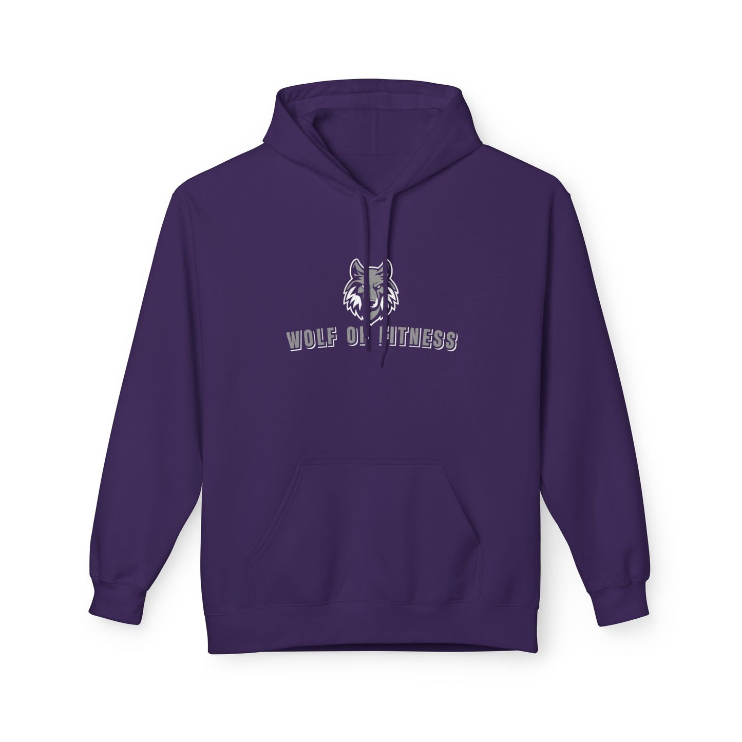 Wolf of Fitness Unisex Midweight Soft style Fleece Hoodie - Perfect for Active Lifestyles