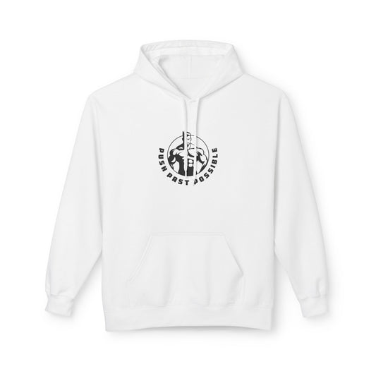 Push Past Possible  Hoodies - Motivational Soft style Fleece for Fitness Enthusiasts