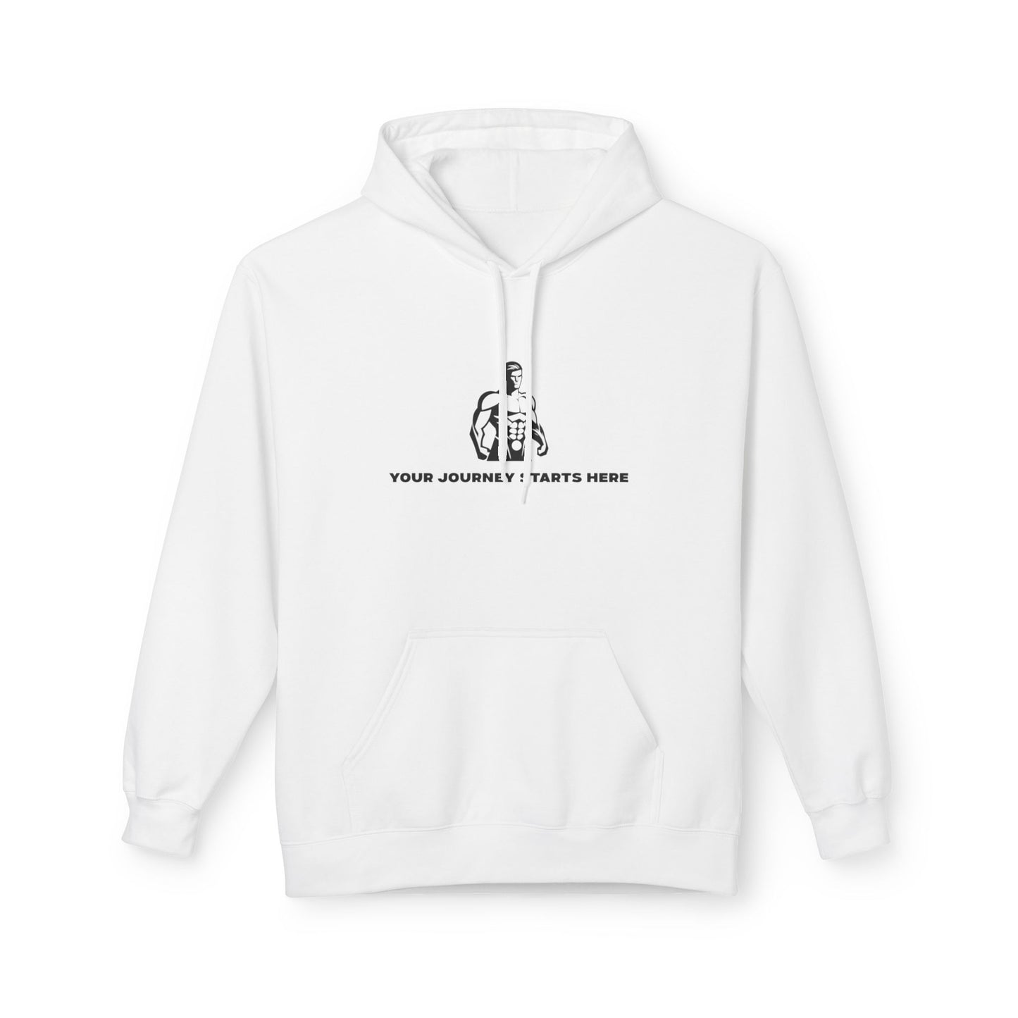 Inspiring Fitness Journey Hoodie - Unisex Midweight Fleece with Motivational Print