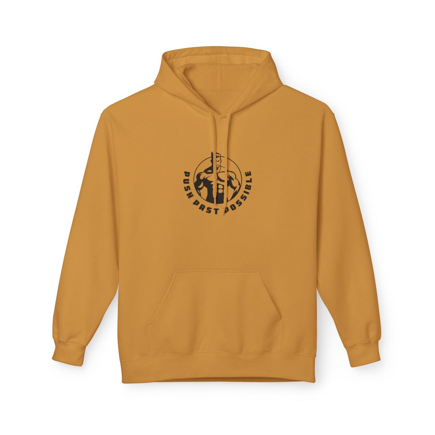 Push Past Possible  Hoodies - Motivational Soft style Fleece for Fitness Enthusiasts