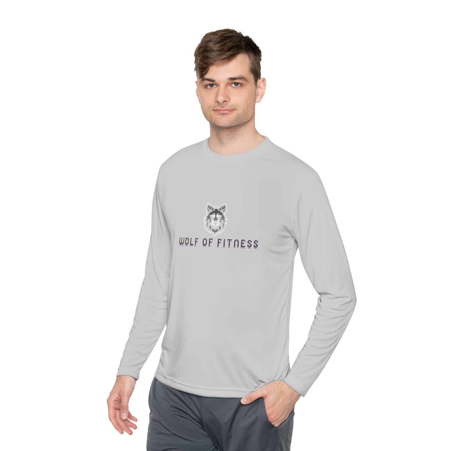 Wolf of Fitness Unisex Long Sleeve Tee - Lightweight Workout Shirt