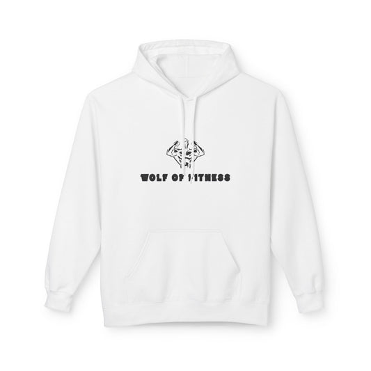 Wolf of Fitness Unisex Fleece Hoodies - Motivational Workout Apparel