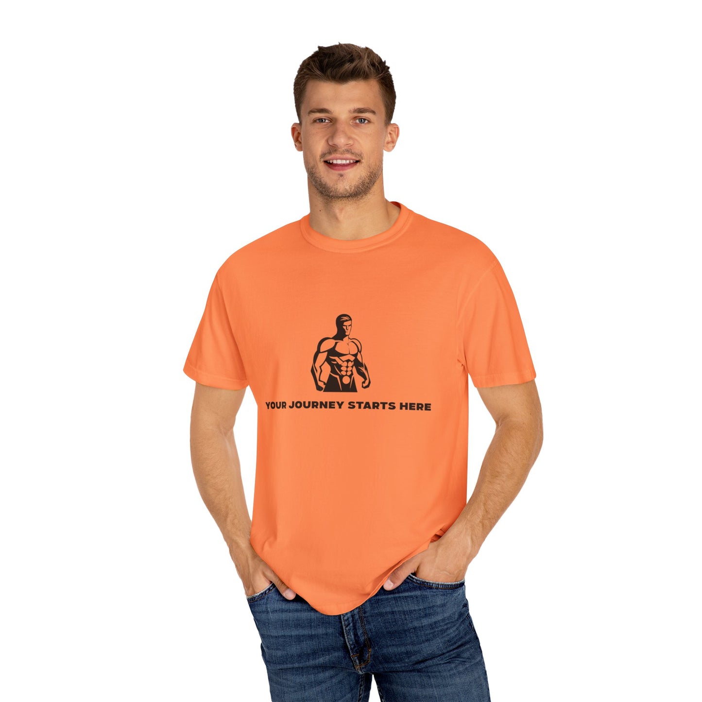 'Your Journey Starts Here 'Motivational Fitness T-Shirts