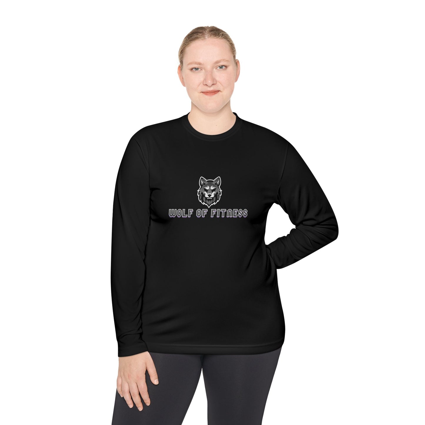 Wolf of Fitness Unisex Long Sleeve Tee - Lightweight Workout Shirt