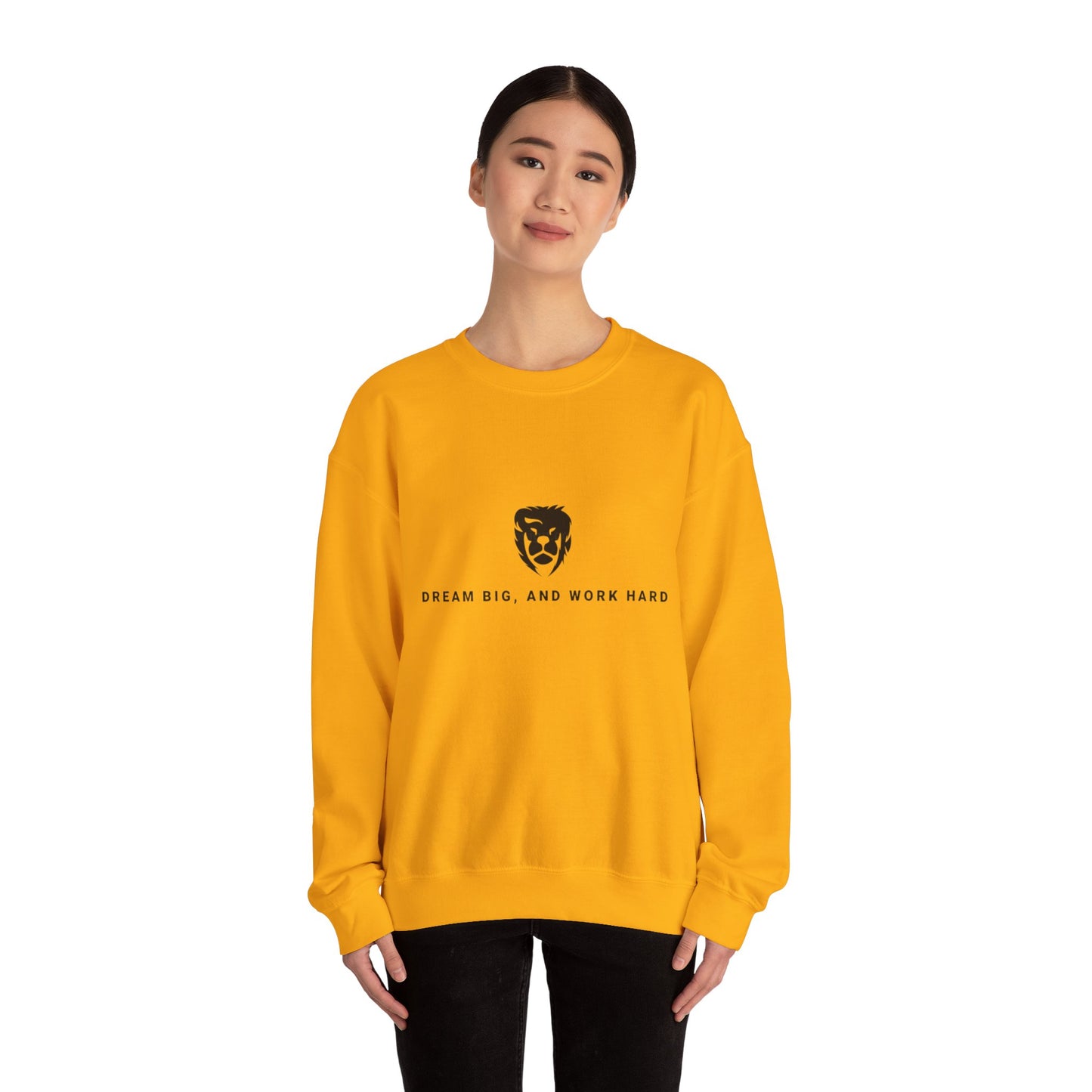 Dream Big, Work Hard Crewneck Sweatshirts